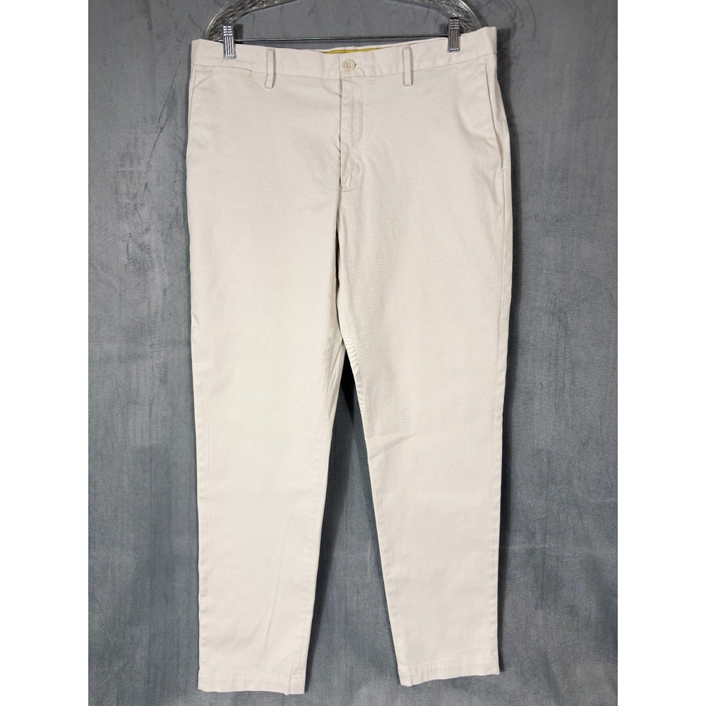 BR Banana Republic Pants Mens 36x32 Beige Tapered Fit Chino RMC Preppy‎ Academia